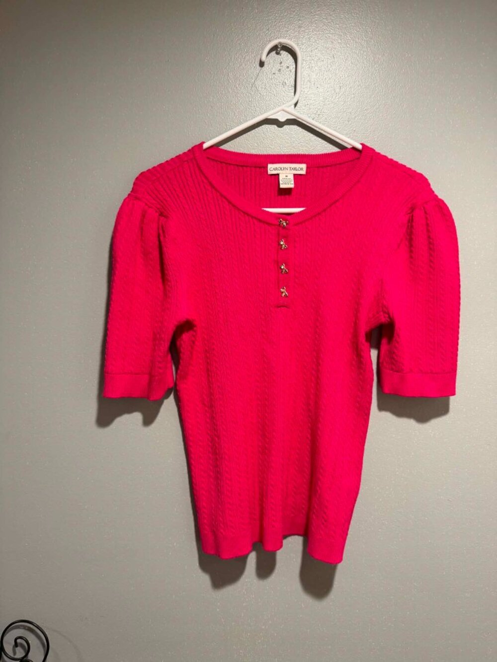 Carolyn Taylor Knit Blouse Medium